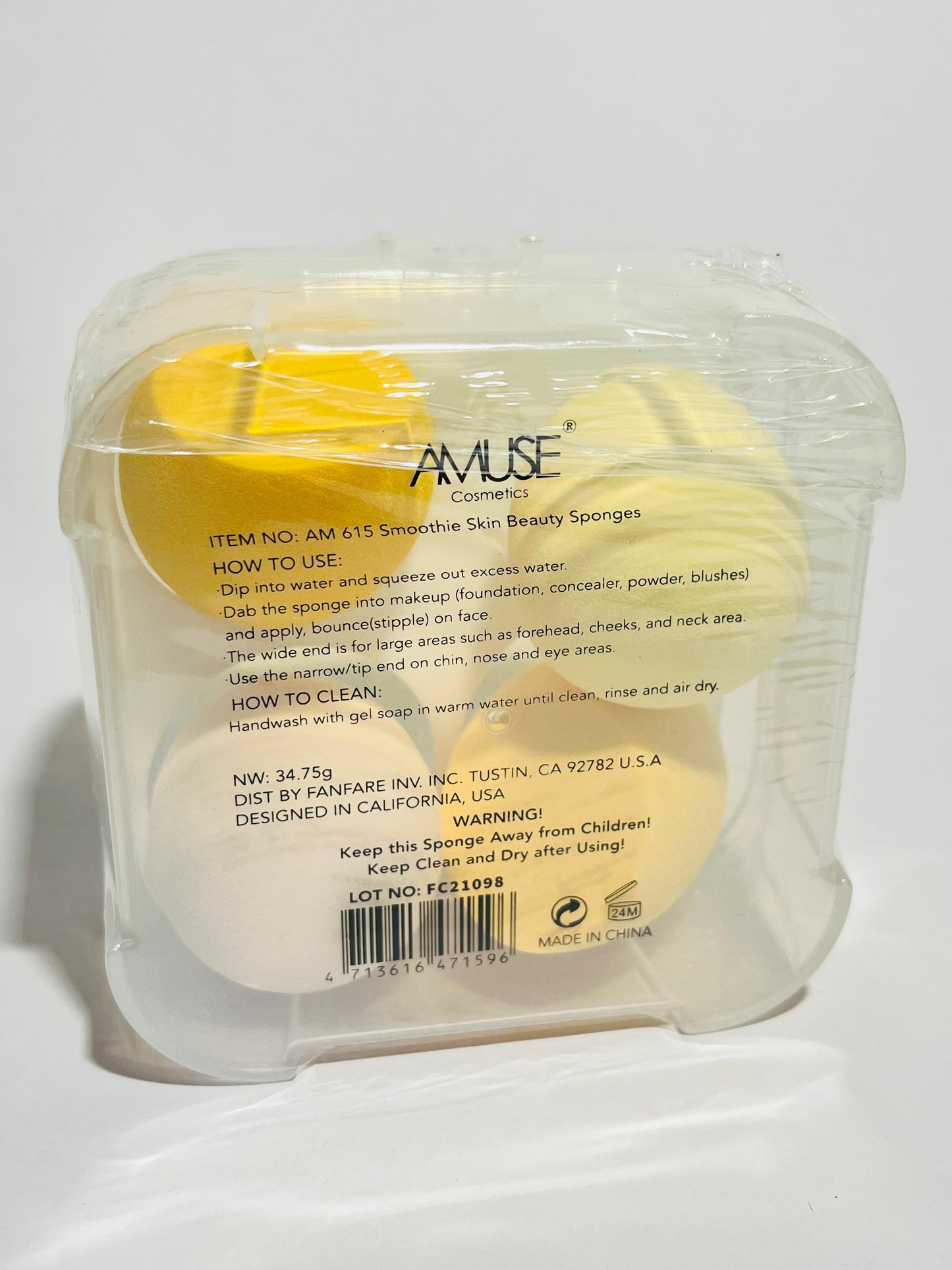 Amuse Cosmetics Smoothie Skin Beauty Sponges