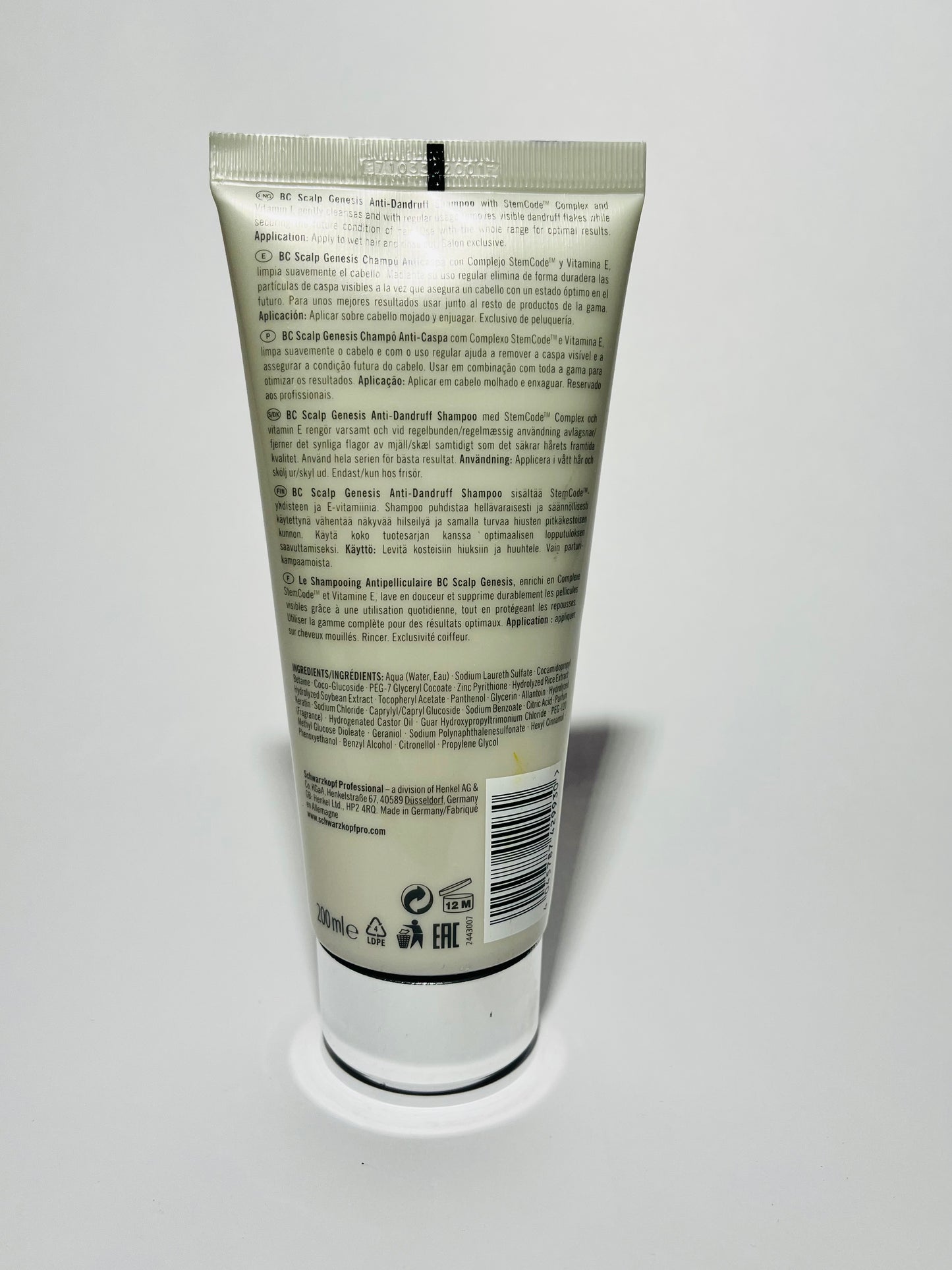 Schwarzkopf Professional BC Bonacure Scalp Genesis Anti-Dandruff Shampoo 200 ml