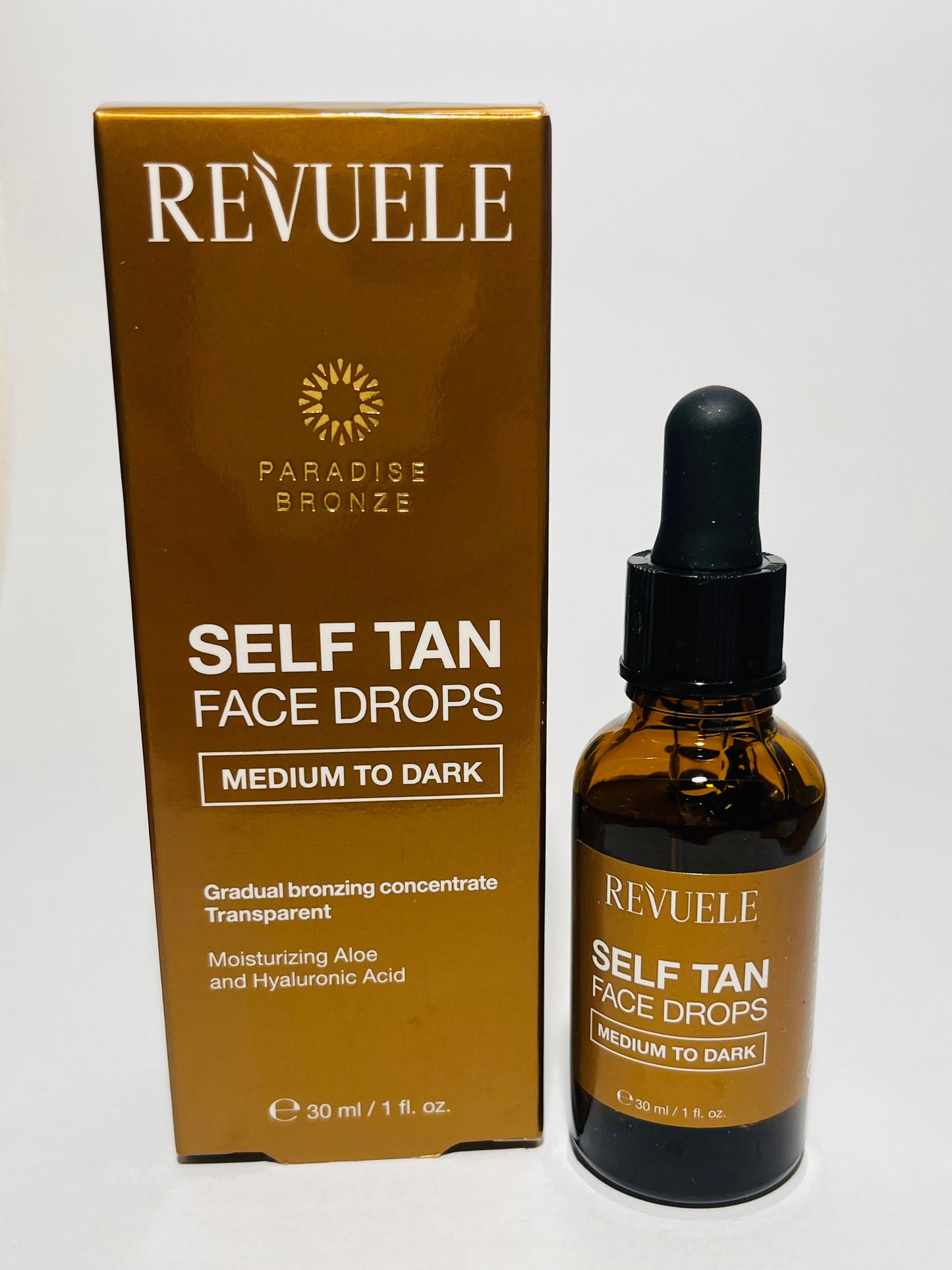 Revuele Self Tan Drops Face Drops Medium To Dark 30ml