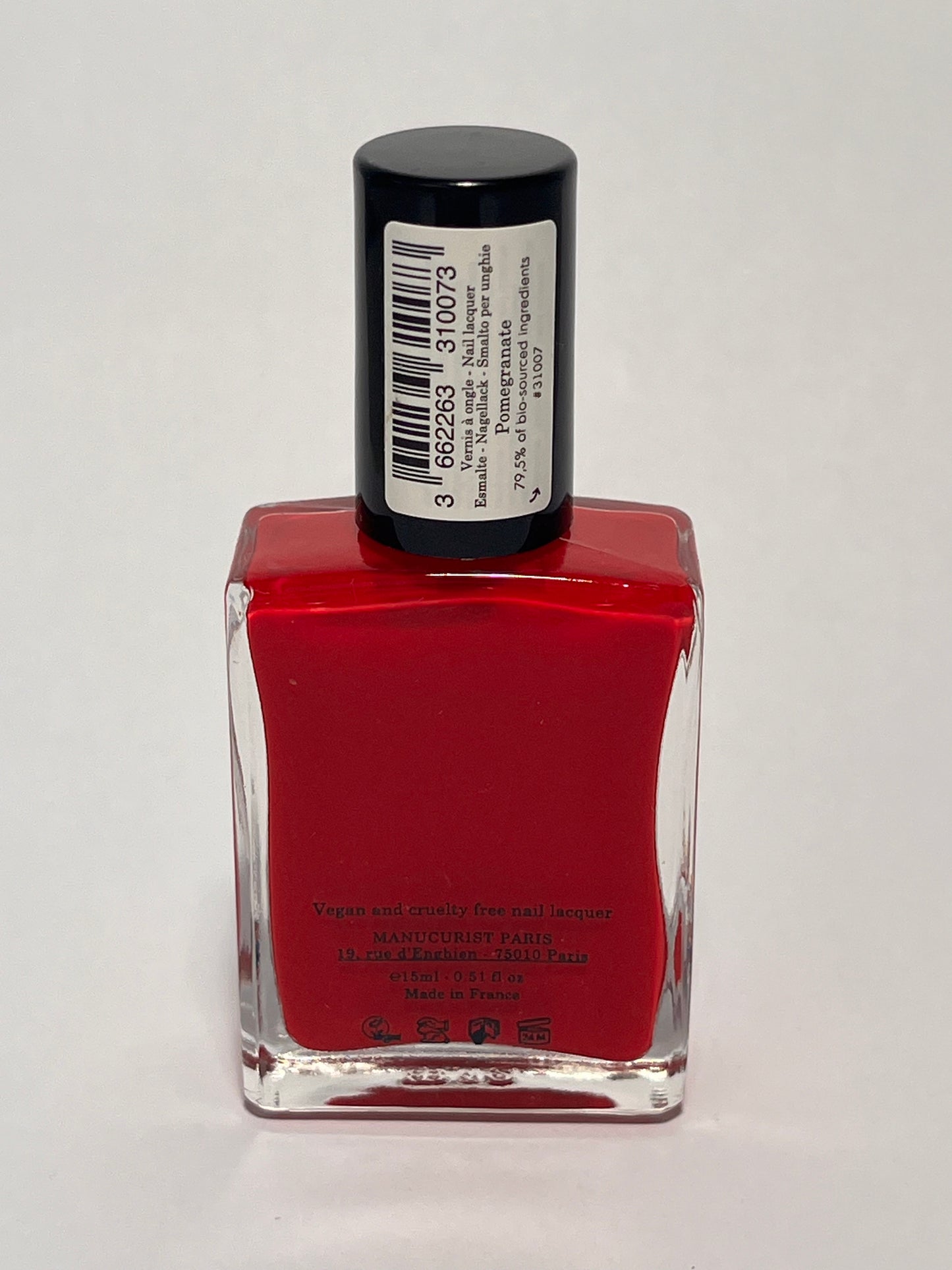 manucurist green natural nail colour- pomegranate