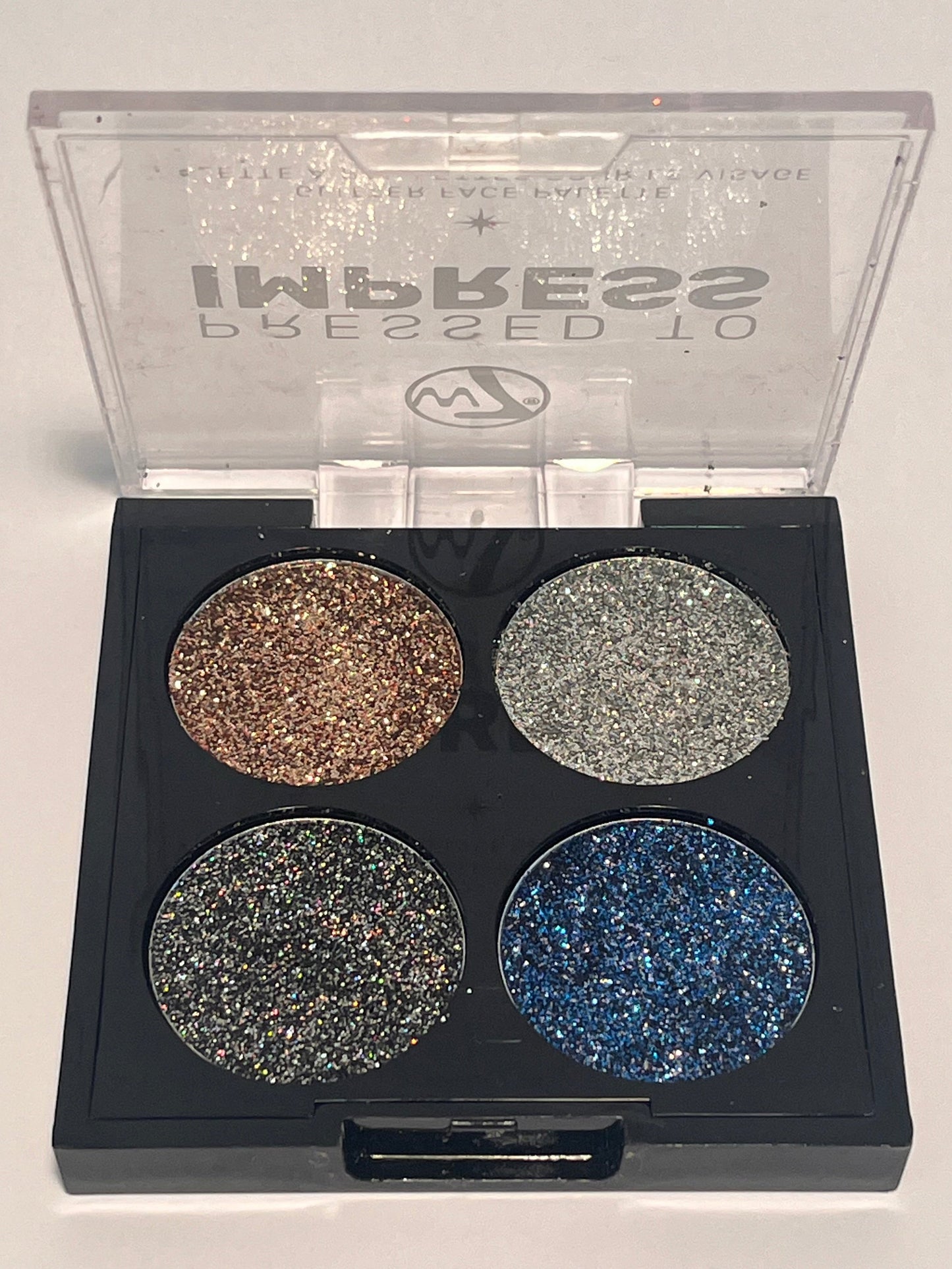 W7 PRESSED TO IMPRESS- Glitter face palette