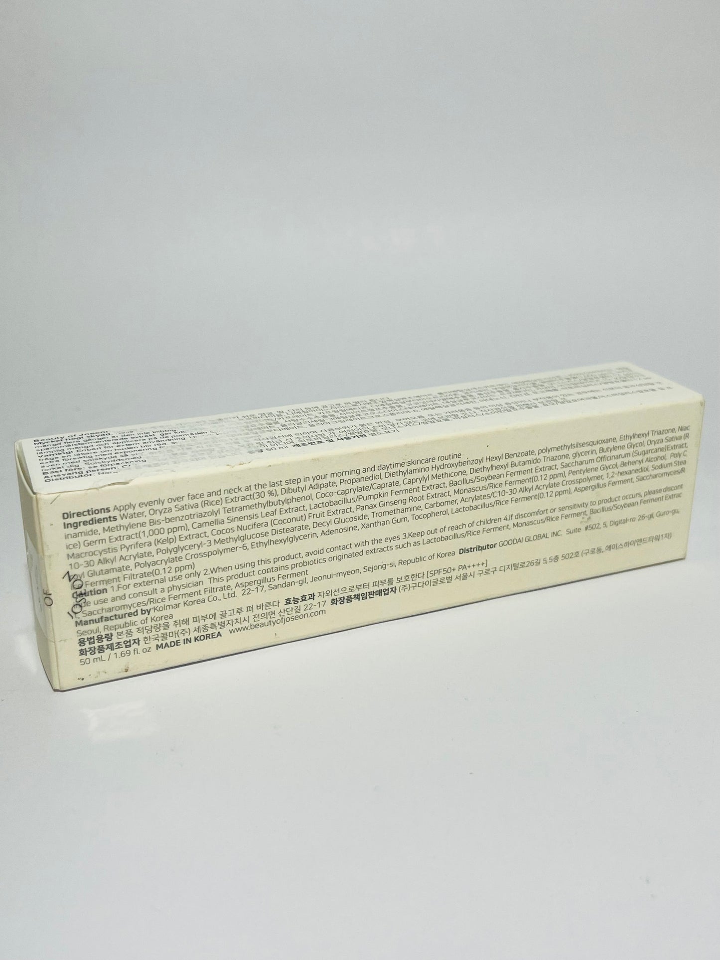 Beauty of Joseon Relief Sun Rice + Probiotics SPF50+ 50 ml