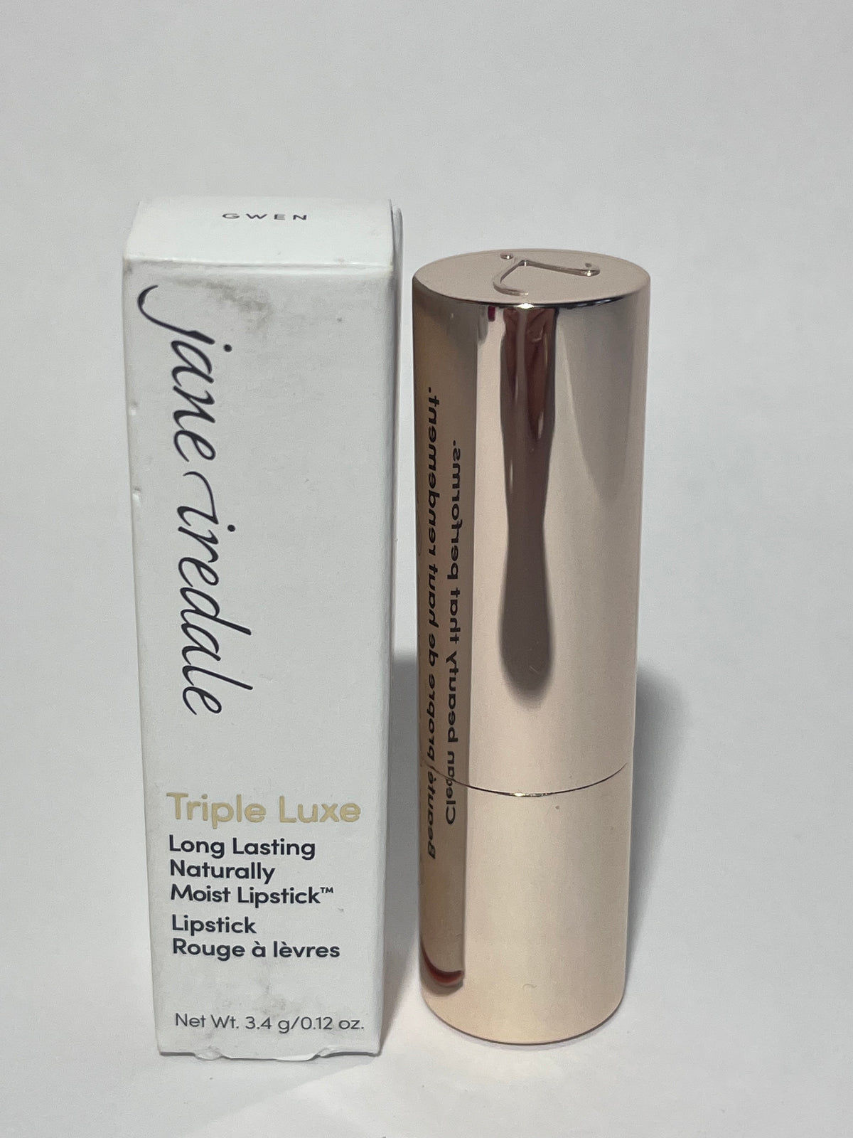 Jane Iredale Triple Luxe Long Lasting Naturally Moist Lipstick i nyansen Gwen