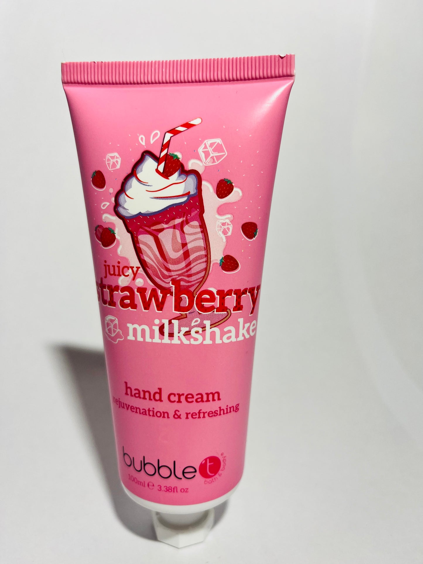 Bubble T Milkshake Moisturising Hand Cream- Strawberry 100ml