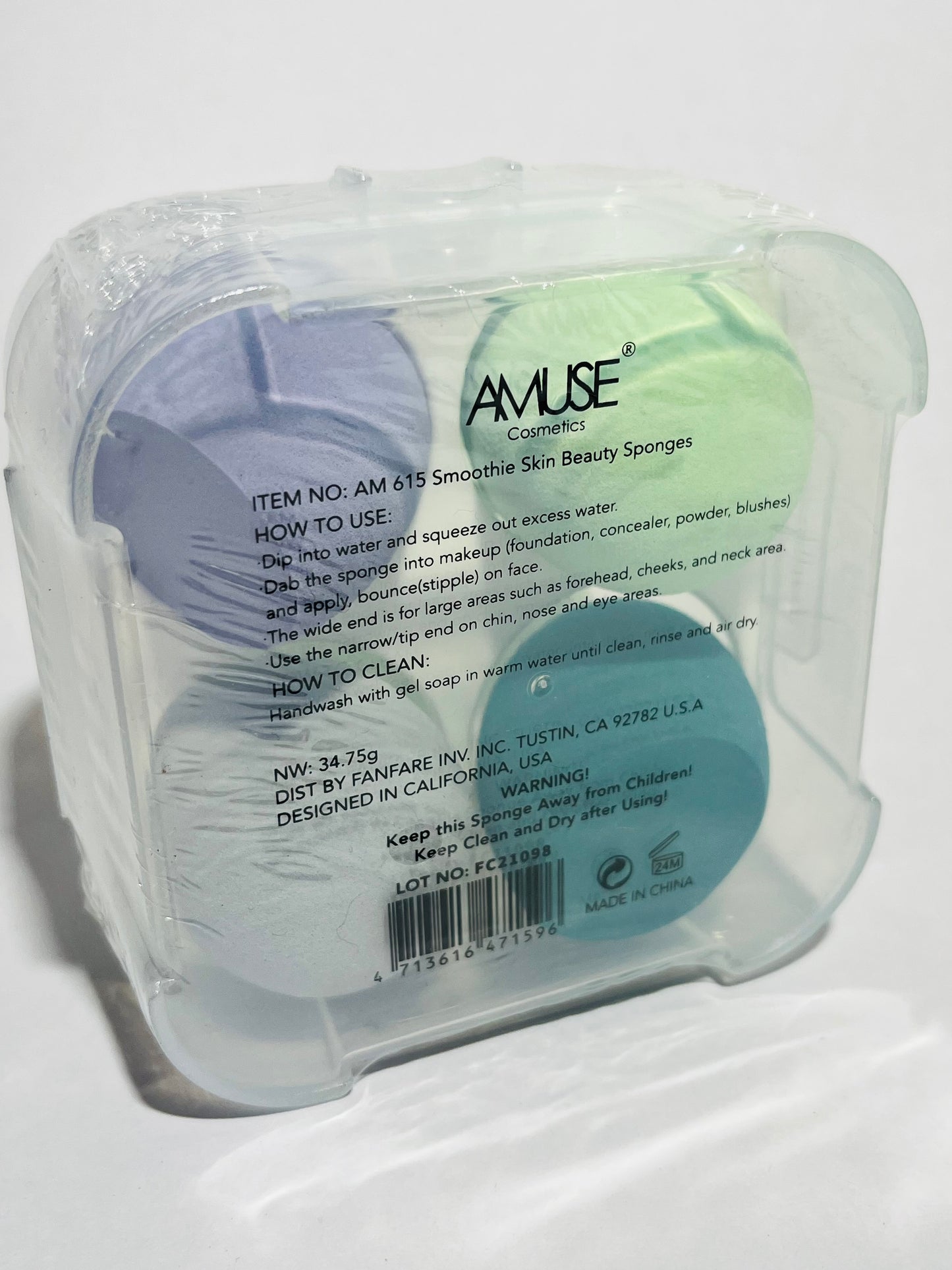 Amuse Cosmetics Smoothie Skin Beauty Sponges