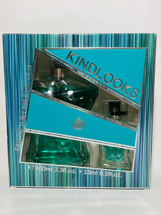 Real Time- KINDLOOKS EDT Gift Set 100ml + 15ml Travel Size