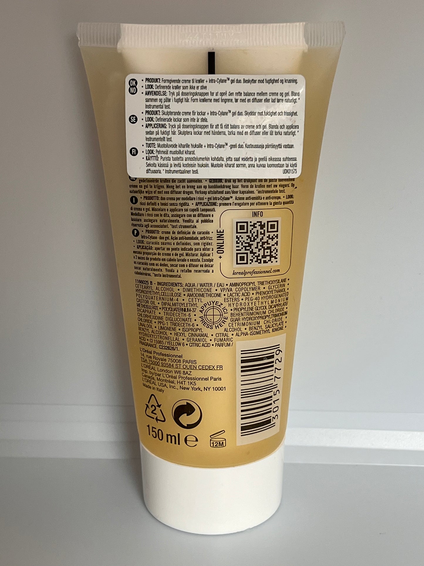 L'Oréal Professionnel Tecni.Art Bouncy & Tender 150ml - Cream