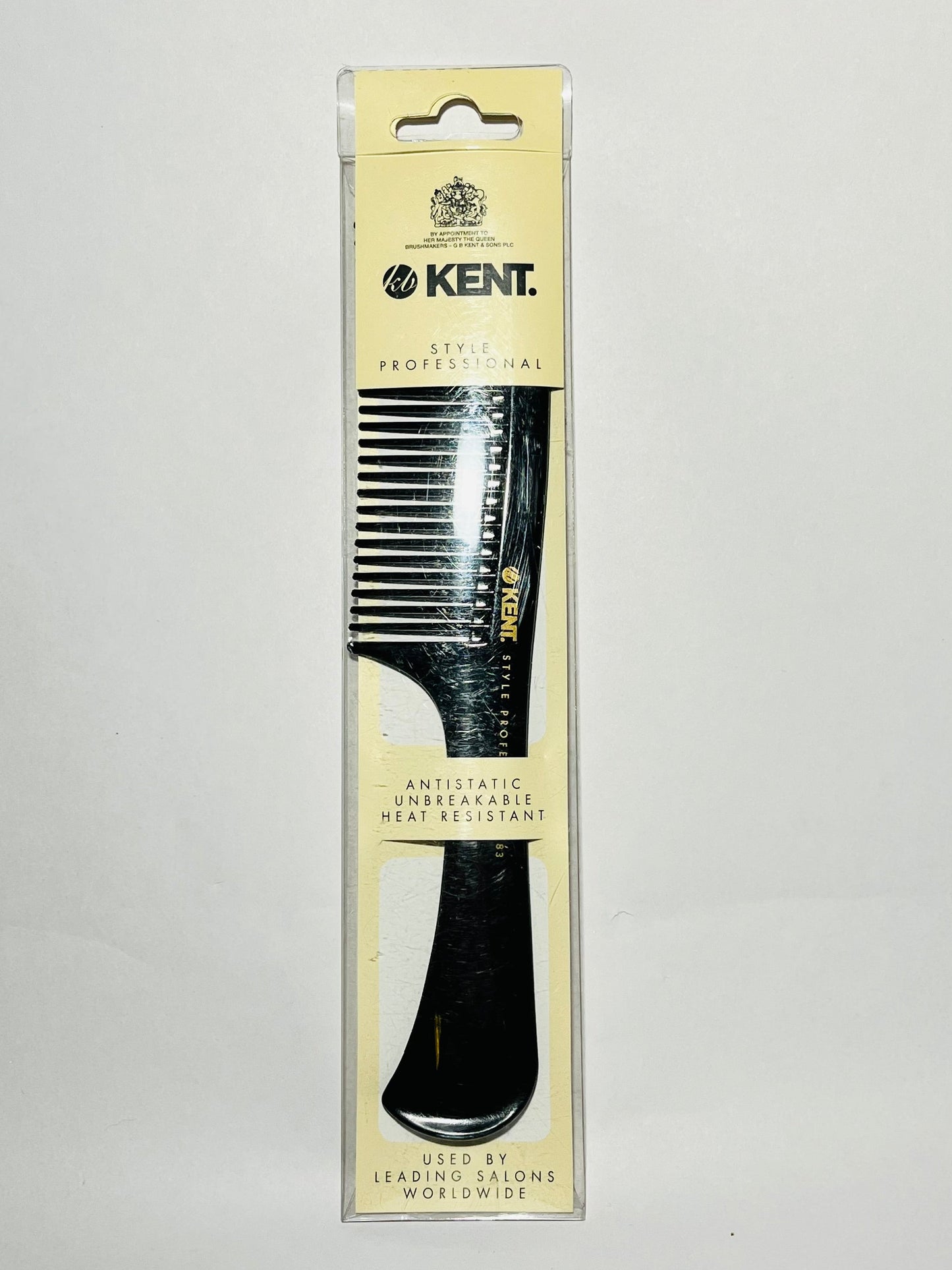 Kent Style Professional Antistatic Unbreakable Heat Resistant Handled Rake Comb No. SPC83