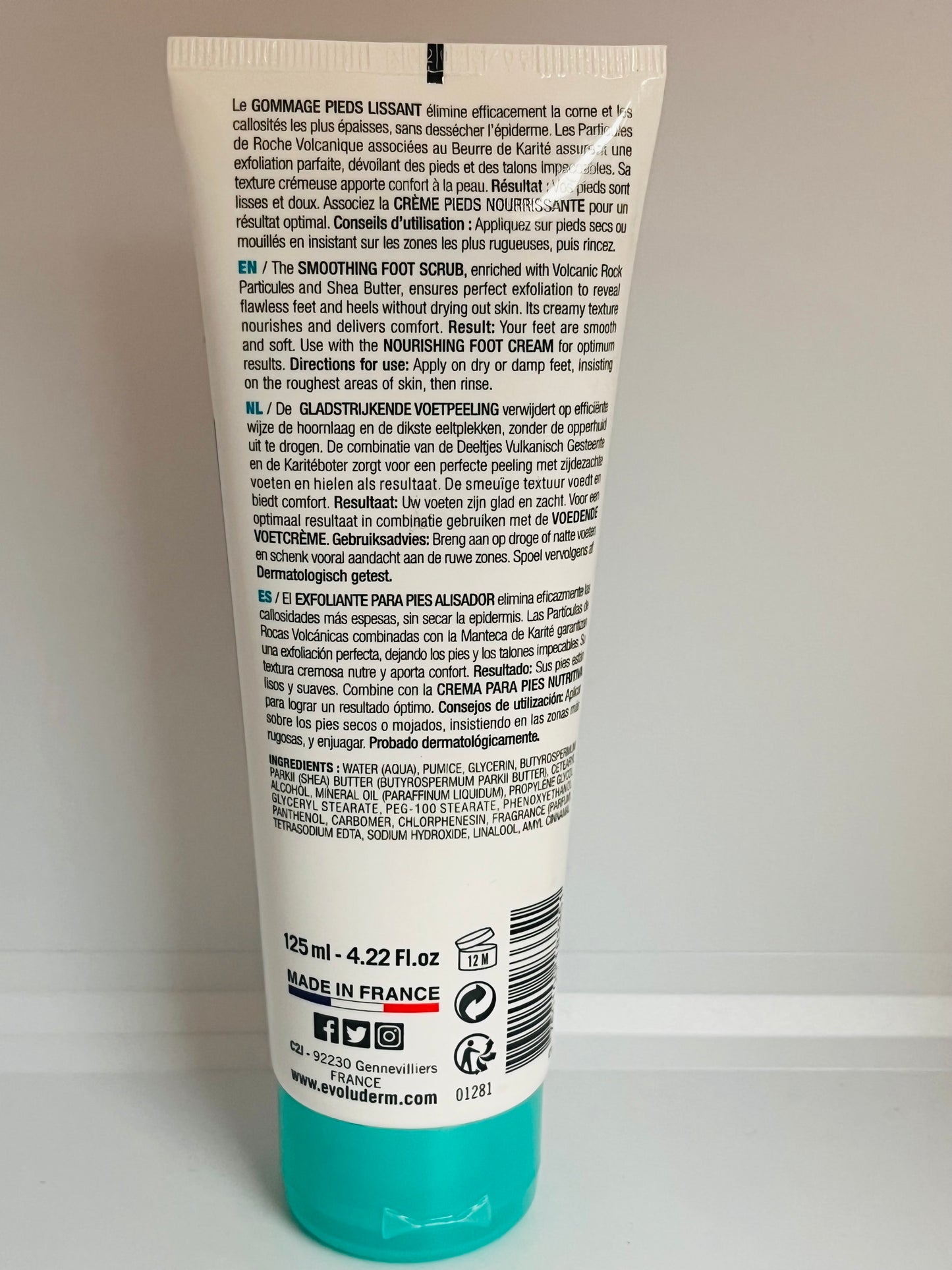 Evoluderm- Smoothing footscrub 125ml