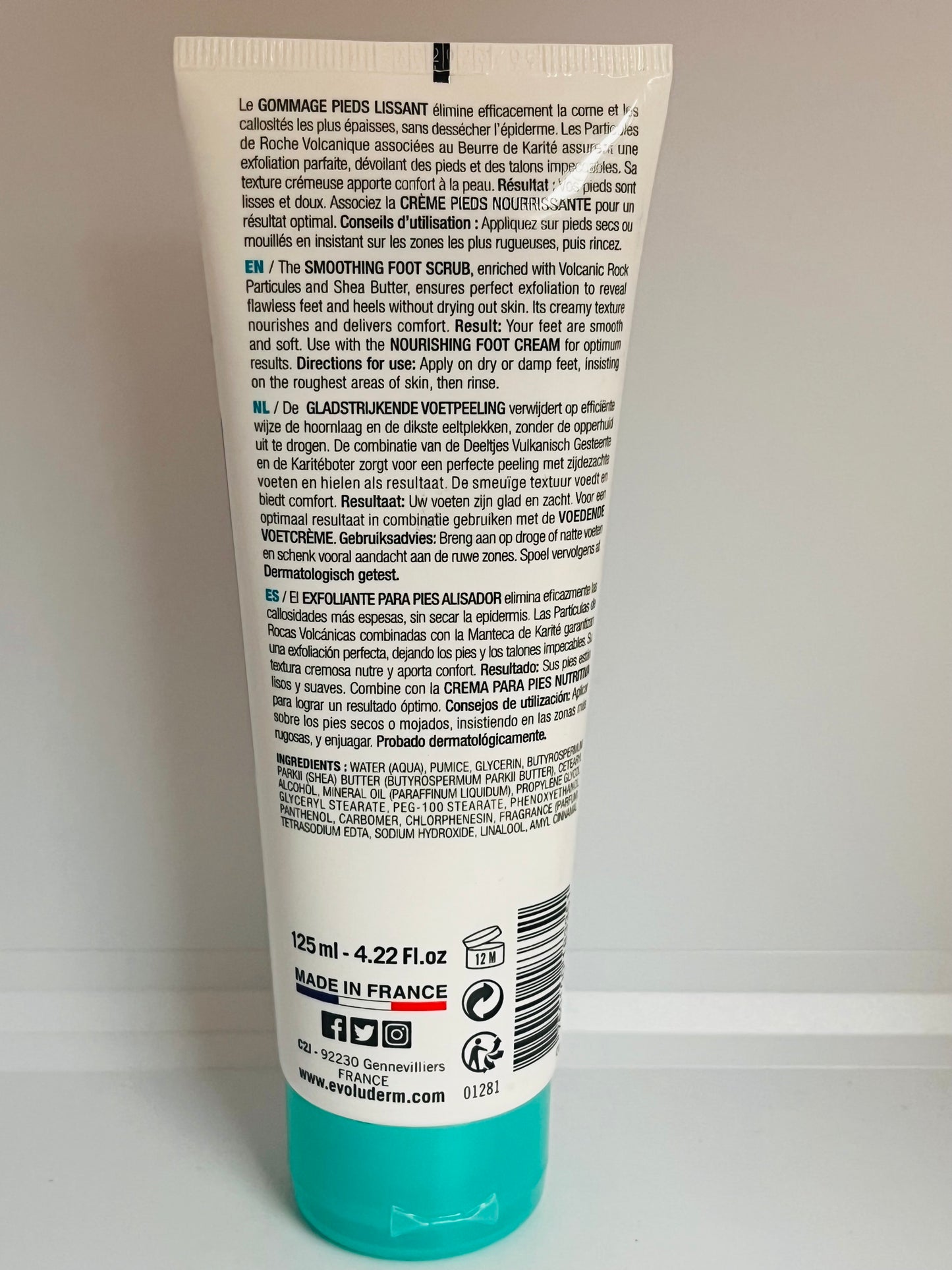 Evoluderm- Smoothing footscrub 125ml