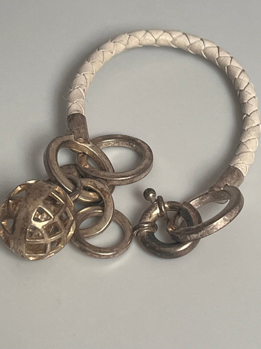DYRBERG/KERN armbånd med hvit reim