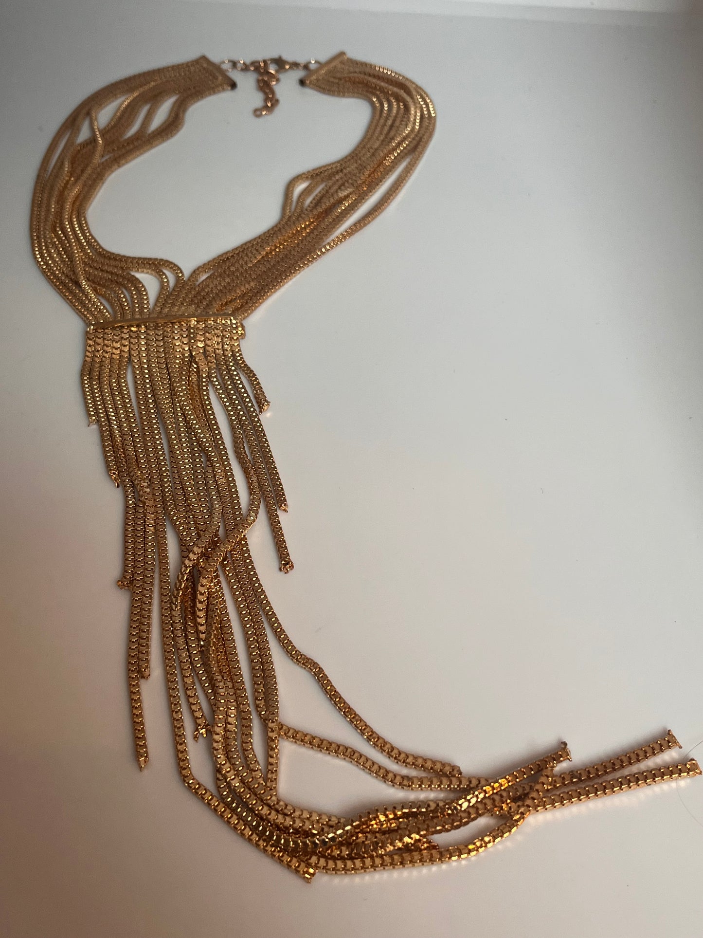 Smykke Choker med lange gulllenker