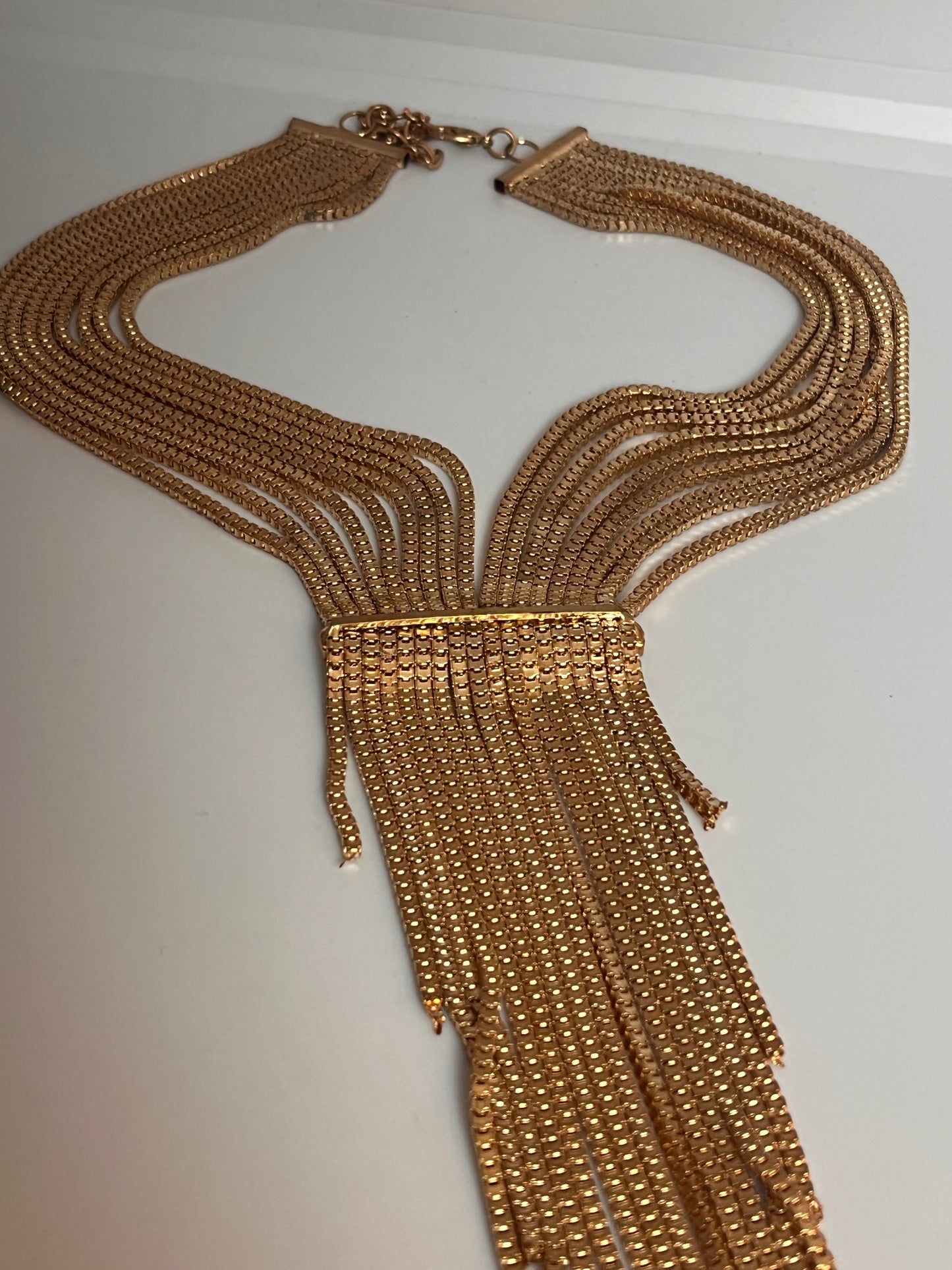Smykke Choker med lange gulllenker