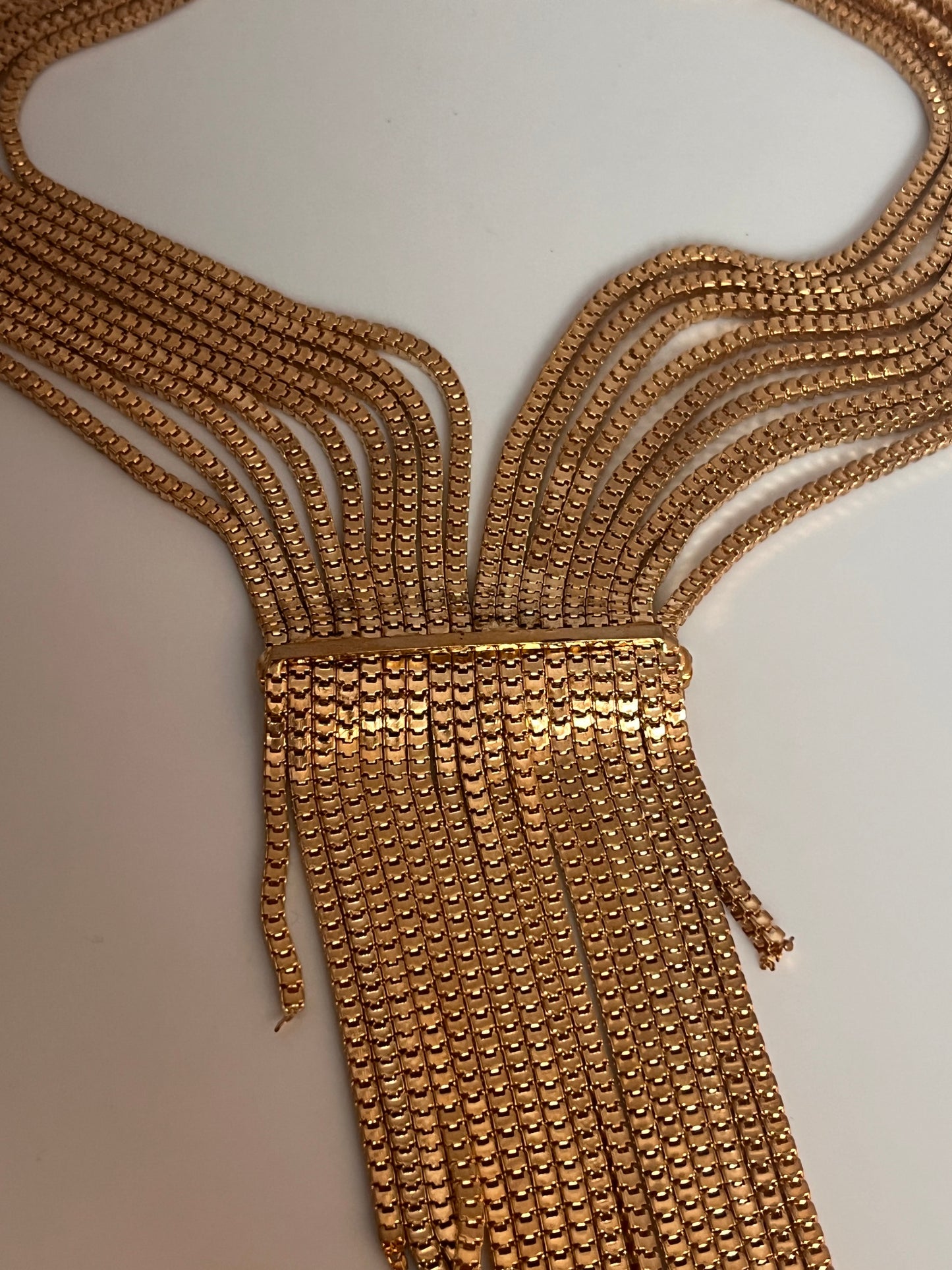 Smykke Choker med lange gulllenker