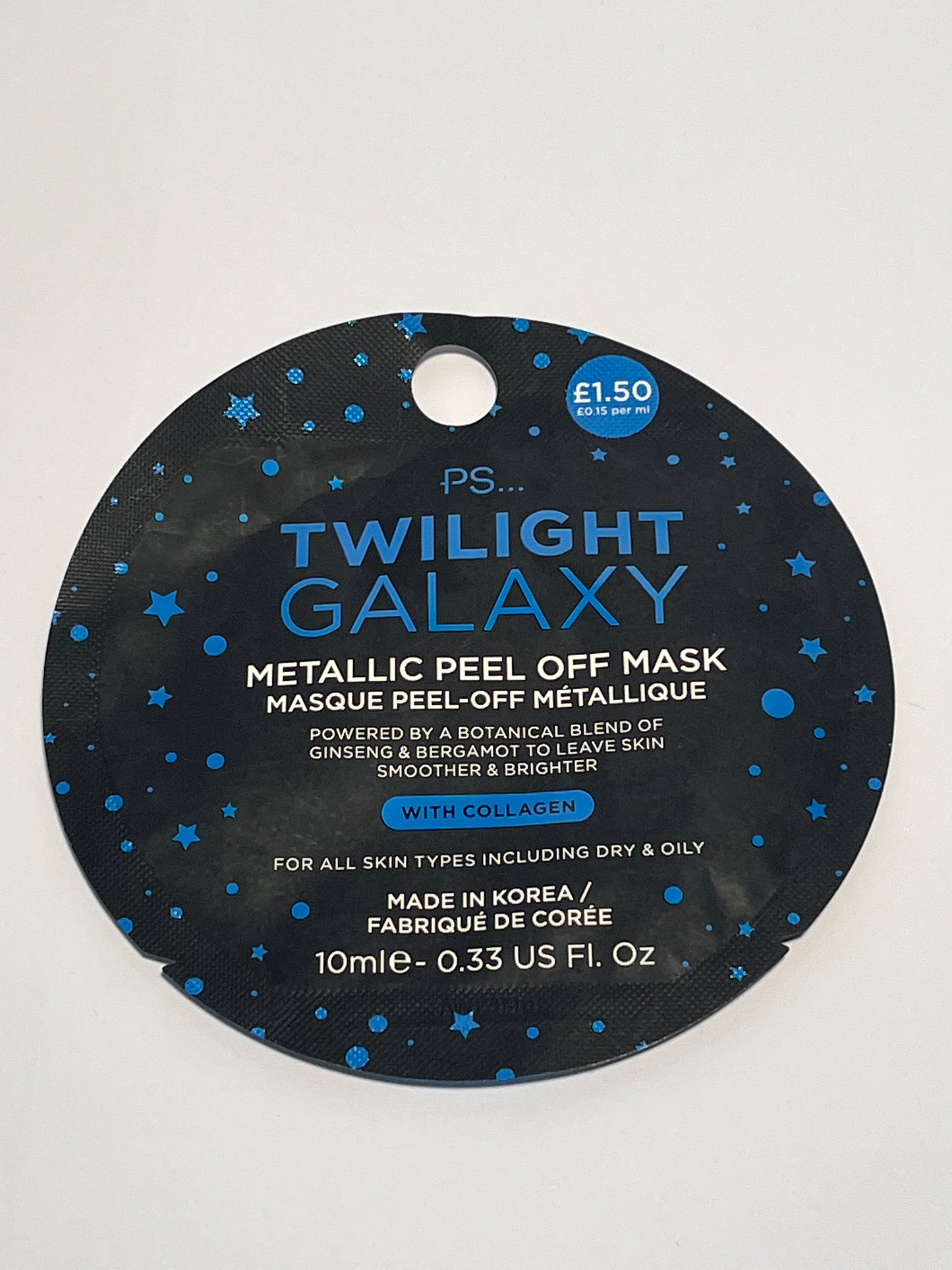 PS Twilight Galaxy- Metallic peel of mask-For alle hydtyper