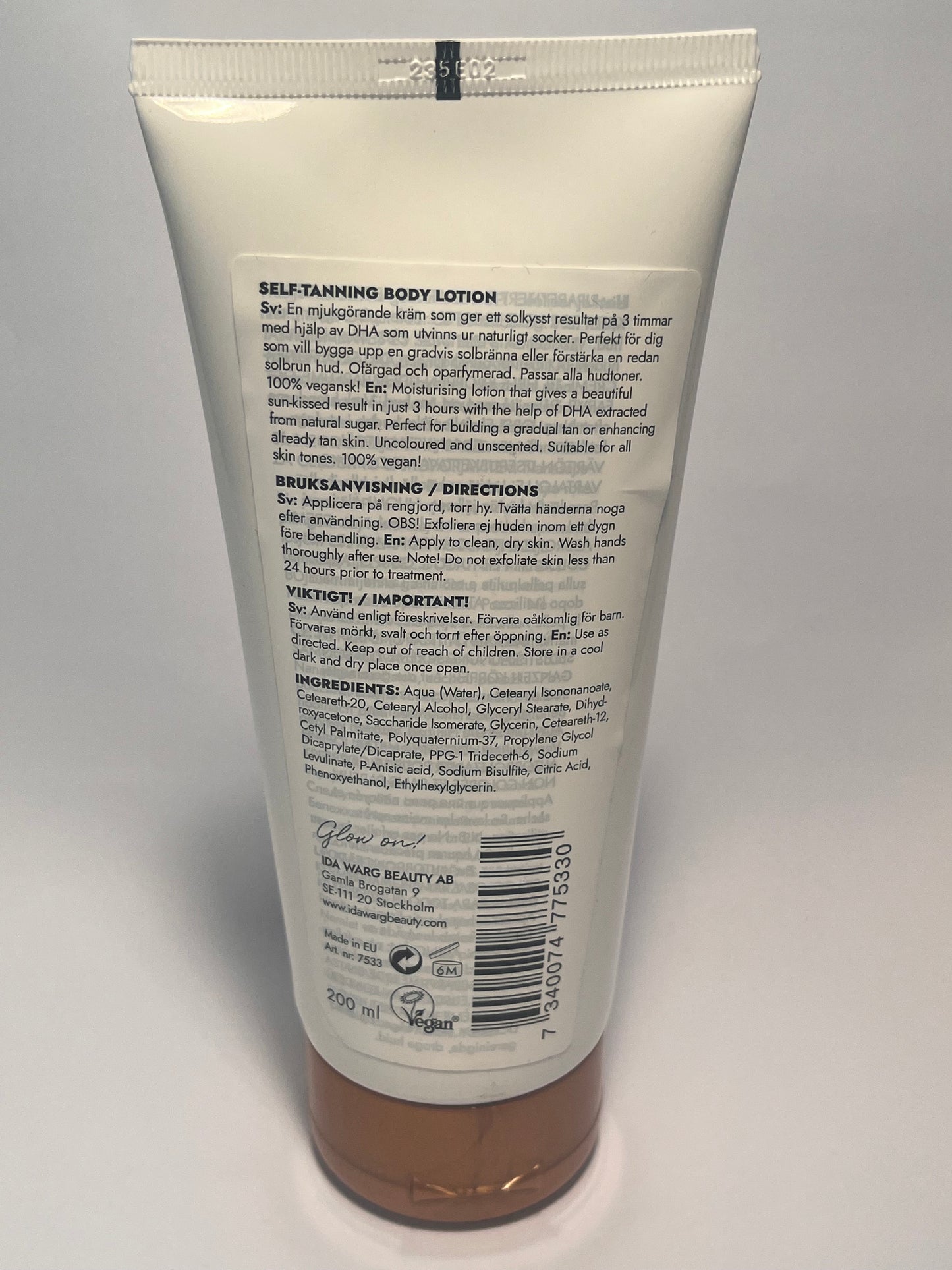 IDA WARG Self Tanning Body Lotion - 200ml