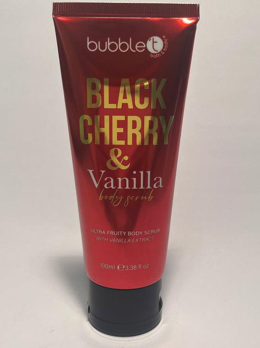 Bubble T Black Cherry & Vanilla Body Scrub 100 ml