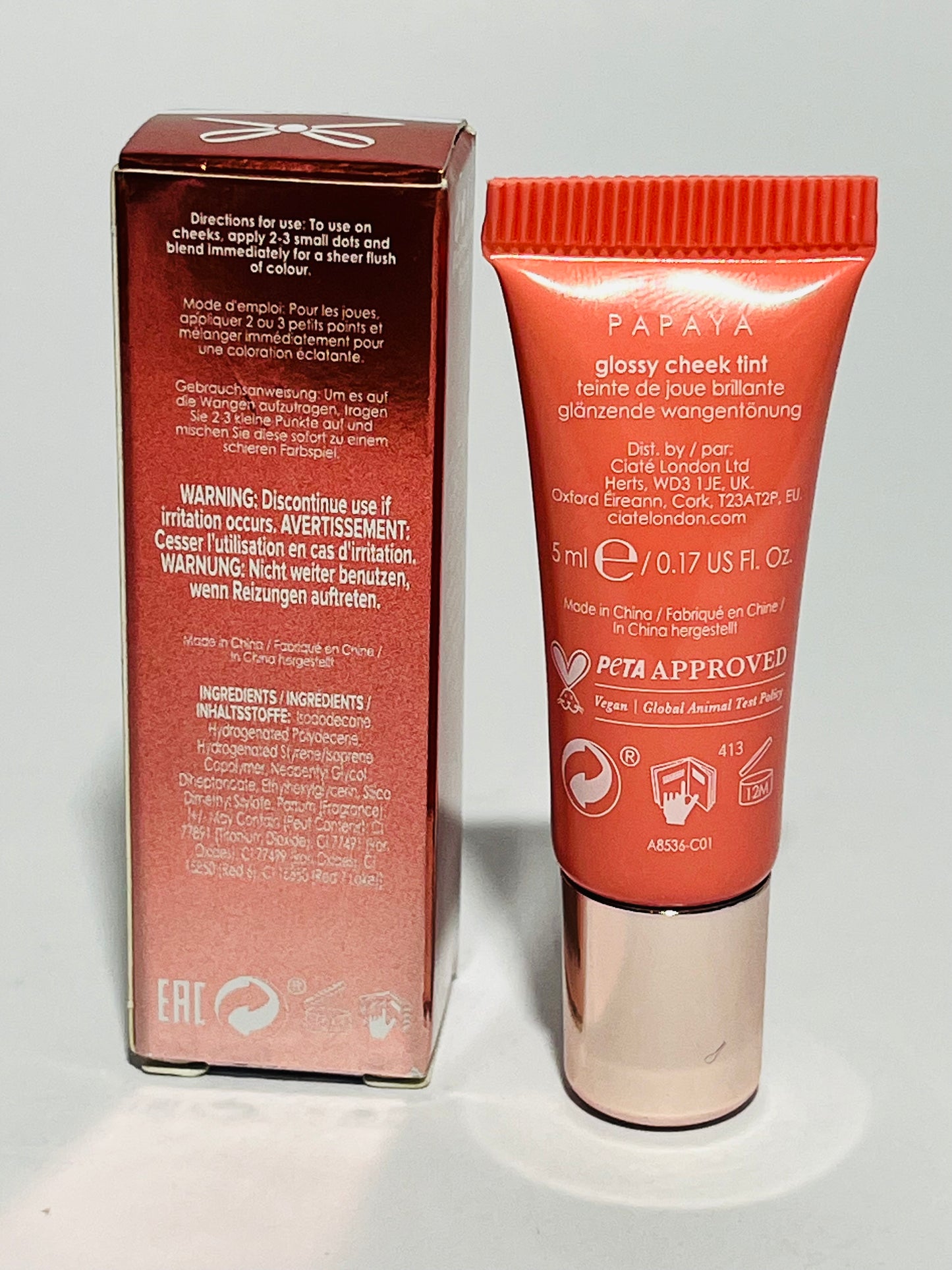 Ciaté London Dewy Blush - Papaya 5 ml