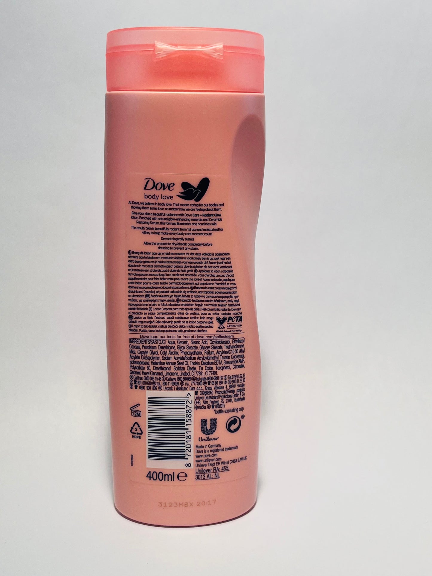 Dove RADIANT GLOW body lotion all skin types Body moisturiser