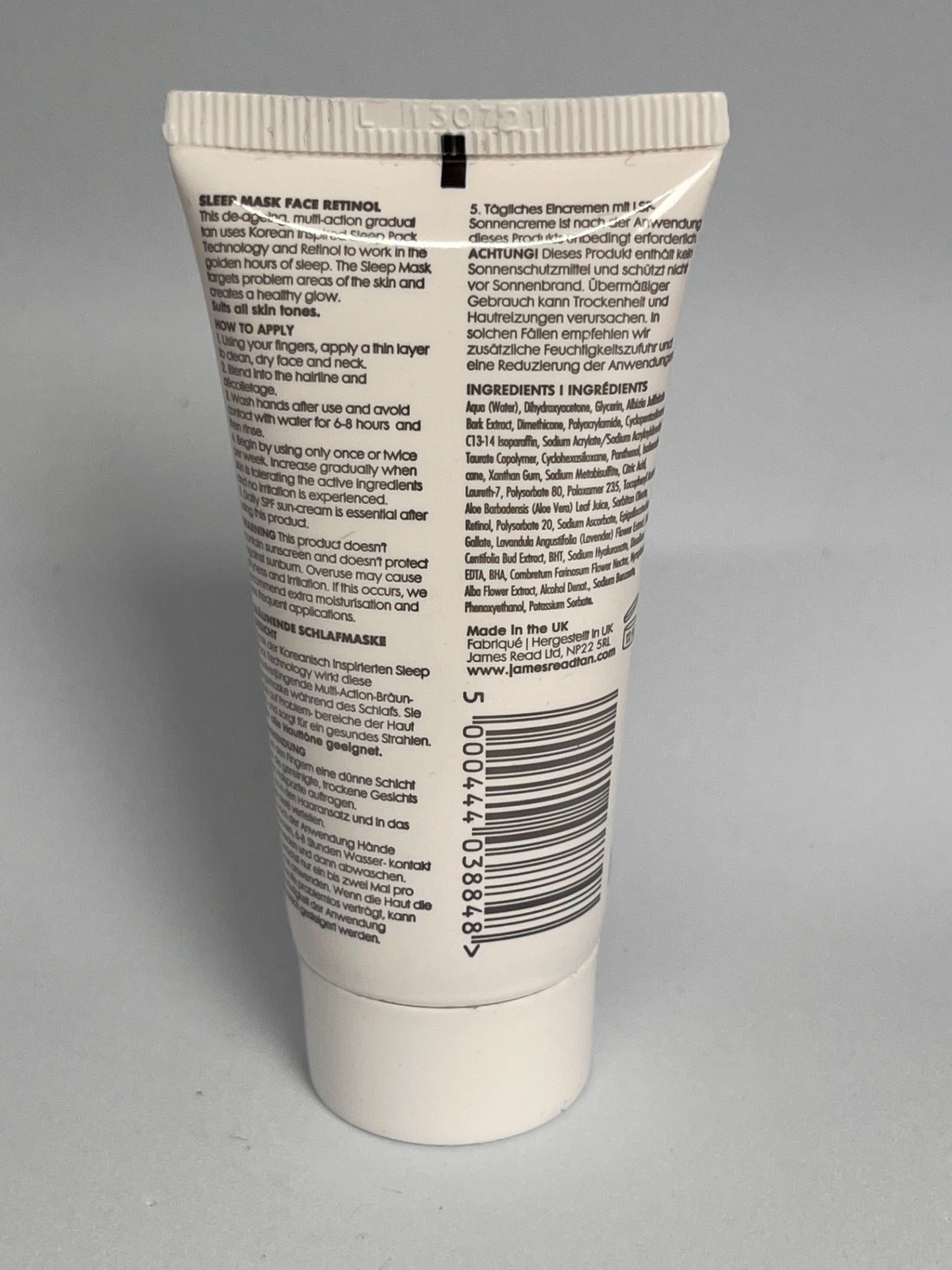 JAMES READ  Gradual Tan Sleep Mask Face
