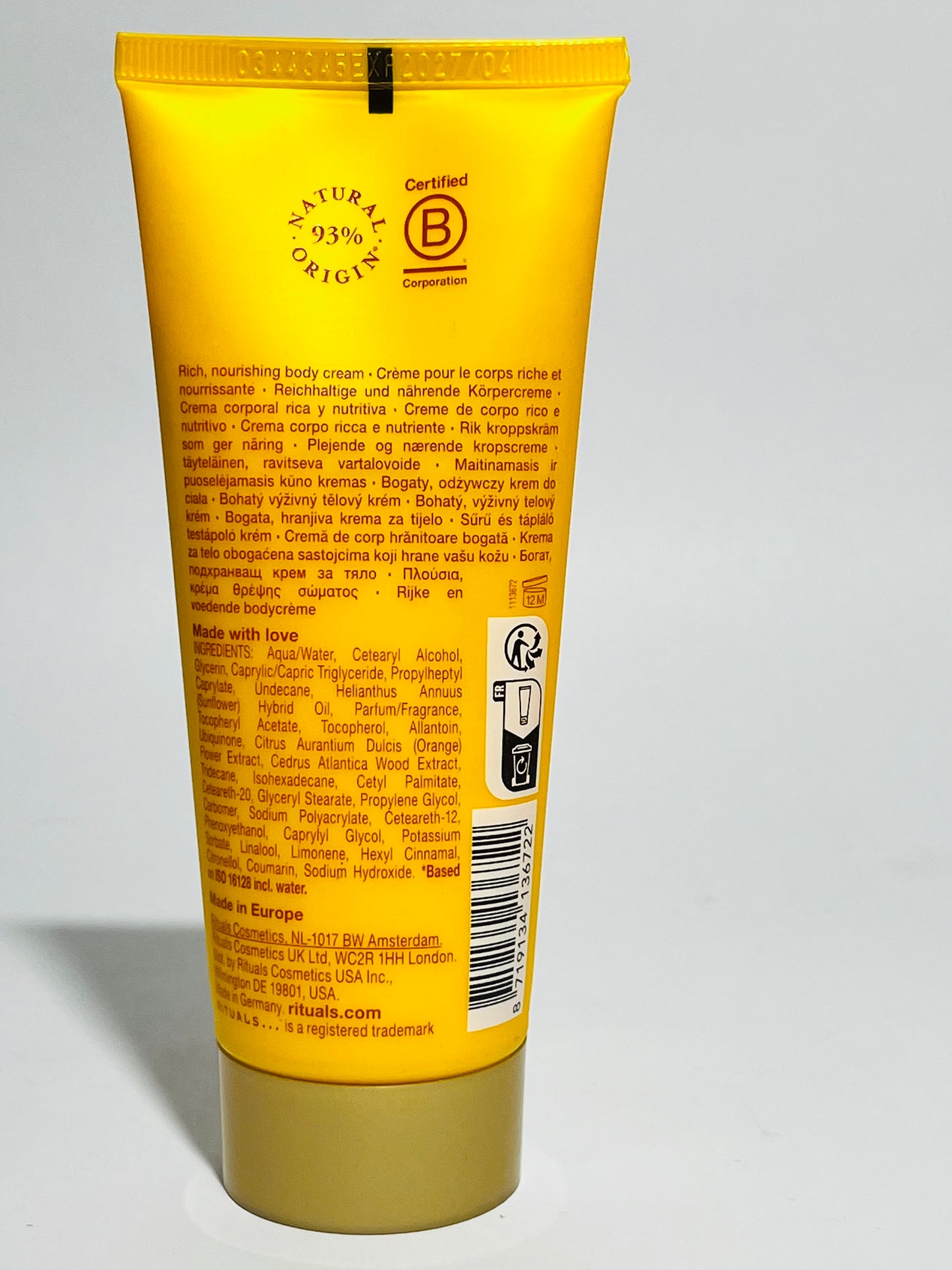 Rituals – The Ritual of Mehr Sweet Orange & Cedar Wood Loving Body Cream 100ml