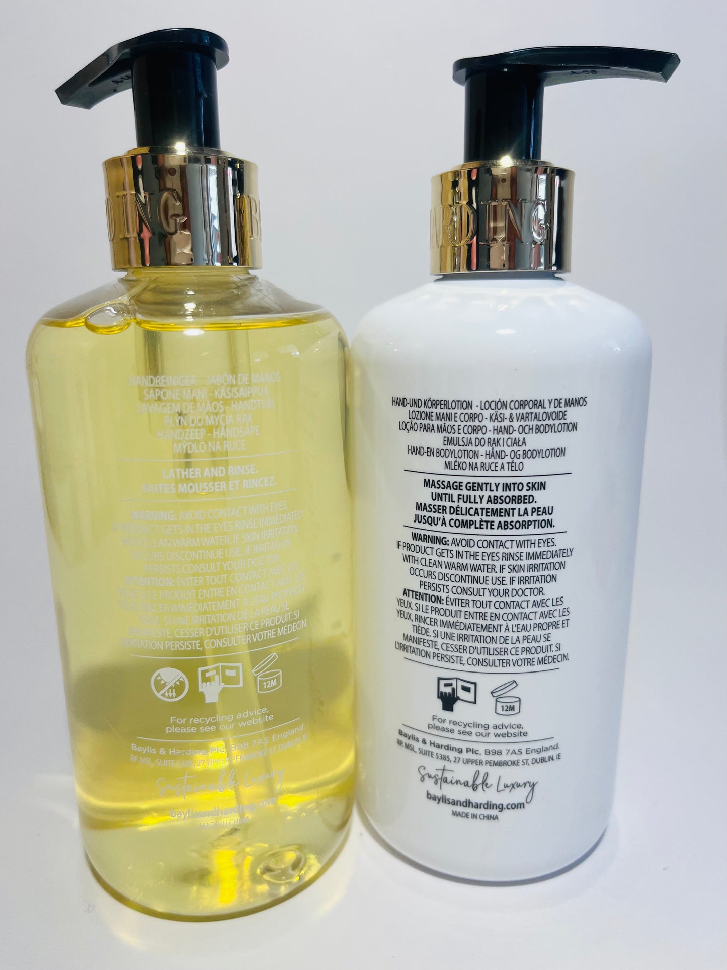 Baylis & Harding Sweet Mandarin & Grapefruit Hand Wash/Body Lotion 2 x 300 ml.