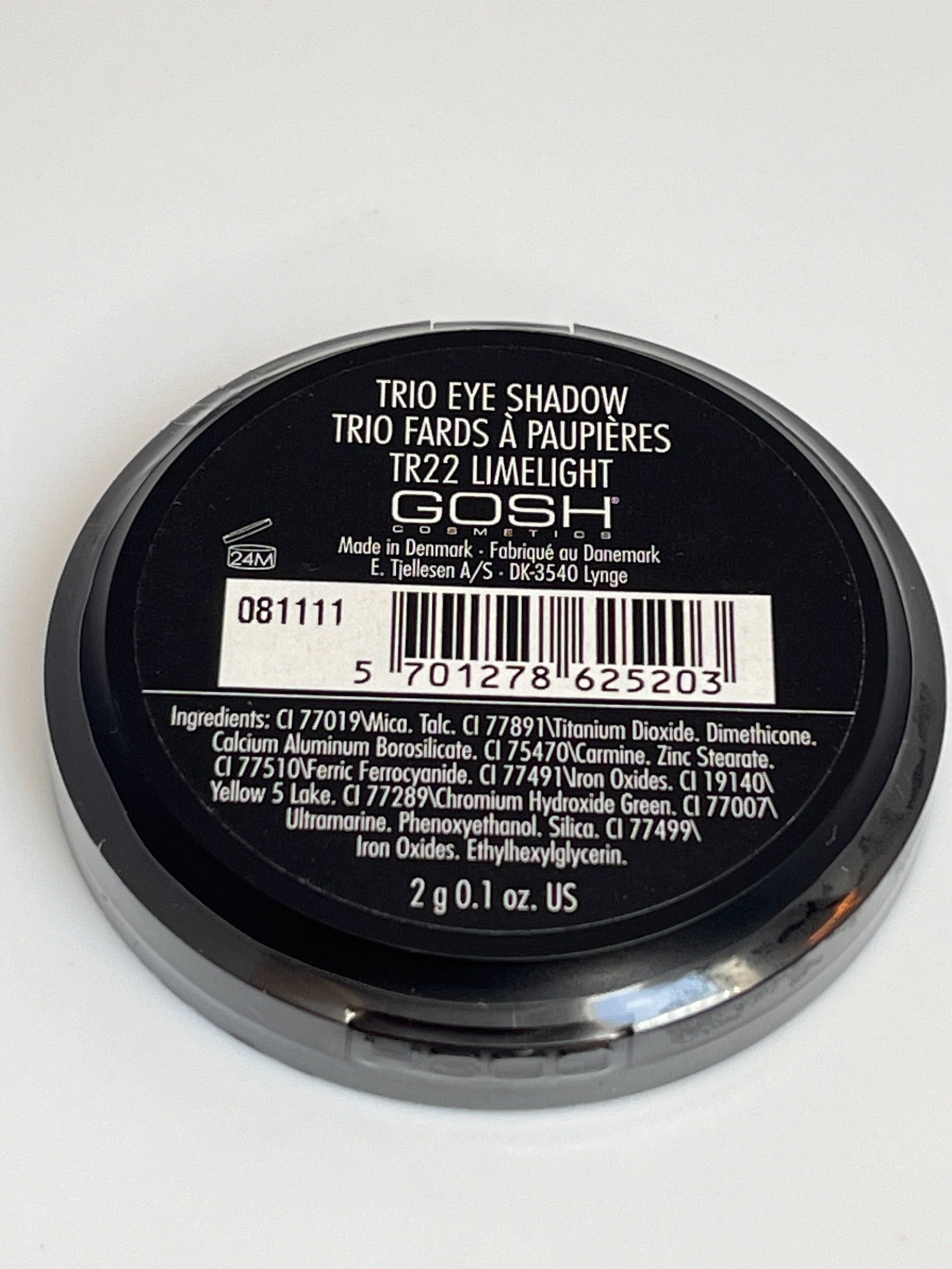 Øyenskygge -GOSH Trio Eyeshadow TR22 LIMELIGHT