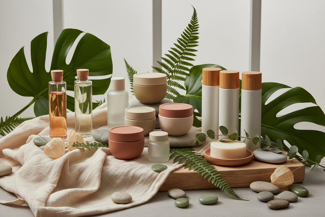 Sustanable beauty-no text on the products